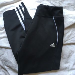 Black and white adidas leggings in great condition